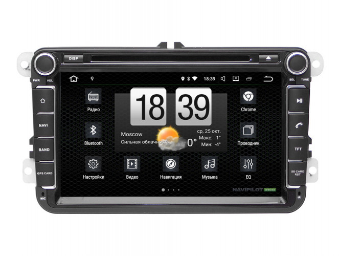 Штатная магнитола Navipilot DROID7 Skoda Roomster (2006+) 8"