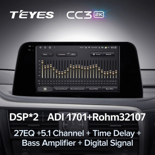 Штатная магнитола Teyes CC3 2K 360 6/128 Lexus RX200t RX300 RX350 RX350l RX450h RX450hl AL20 IV (2015-2021)