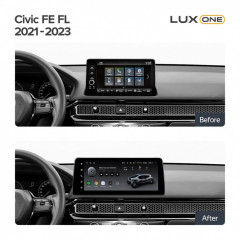 Переходная рамка Honda Civic FE FL (2021-2023) (12,3")