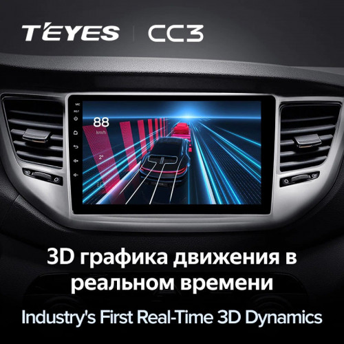 Штатная магнитола Teyes CC3 4/32 Hyundai Tucson 3 (2015-2018) Тип-A