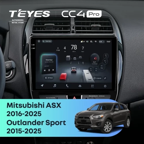 Штатная магнитола Teyes CC4 Pro 12/256 Mitsubishi Outlander Sport (2015-2026) F2