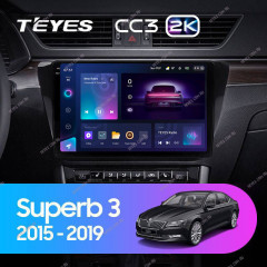Штатная магнитола Teyes CC3 2K 4/32 Skoda Superb 3 (2015-2019)
