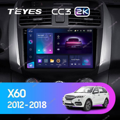 Штатная магнитола Teyes CC3 2K 360 6/128 Lifan X60 (2012-2018)