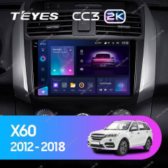 Штатная магнитола Teyes CC3 2K 360 6/128 Lifan X60 (2012-2018)