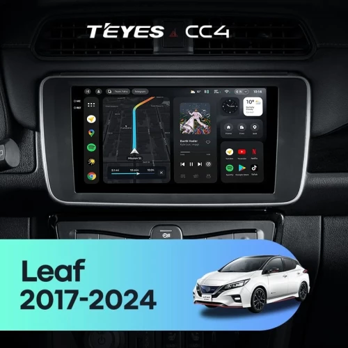 Штатная магнитола Teyes CC4 6/64 Nissan Leaf ZE1 (2017-2024)