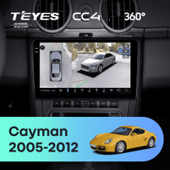 Штатная магнитола Teyes CC4 360 6/64 Porsche Cayman 987 (2005-2012)