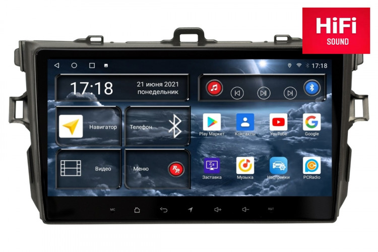 Штатная магнитола Redpower 75163 Toyota Corolla (2007-2012)