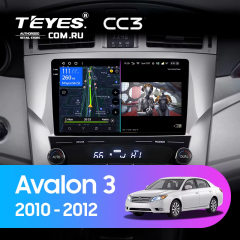 Штатная магнитола Teyes CC3 6/128 Toyota Avalon 3 XX30 (2010-2012) F2