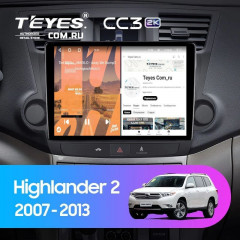Штатная магнитола Teyes CC3 2K 6/128 Toyota Highlander 2 XU40 (2007-2013) F2 (13")