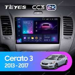 Штатная магнитола Teyes CC3 2K 4/64 Kia Cerato 3 YD (2013-2017) F1 Тип-C