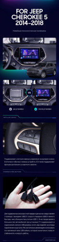 Штатная магнитола Teyes CC3 4/32 Jeep Cherokee 5 KL (2014-2018)