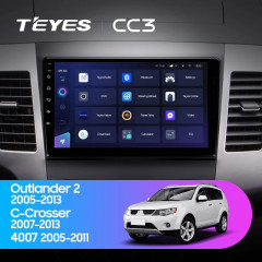 Штатная магнитола Teyes CC3 4/64 Peugeot 4007 (2007-2012) Тип-A