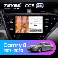 Штатная магнитола Teyes CC3 2K 360 6/128 Toyota Camry 8 XV 70 (2017-2020) F2