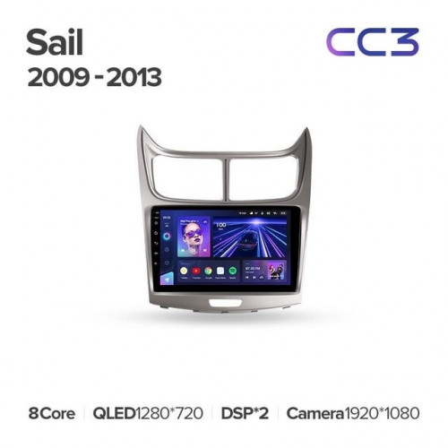 Штатная магнитола Teyes CC3 6/128 Chevrolet Sail (2009-2013)