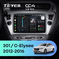 Штатная магнитола Teyes CC4 8/128 Peugeot 301 (2012-2016) F1