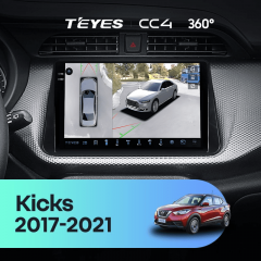 Штатная магнитола Teyes CC4 360 8/128 Nissan Kicks P15 (2017-2021)