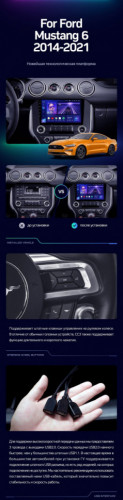 Штатная магнитола Teyes CC3 6/128 Ford Mustang VI S550 (2014-2023) F2