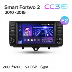 Штатная магнитола Teyes CC3 2K 4/32 Mercedes-Benz Smart Fortwo 2 (2010-2015) F2