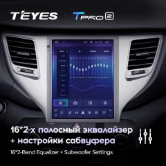 Штатная магнитола Tesla style Teyes TPRO 2 6/128 Hyundai Tucson 3 (2015-2018) Тип-B