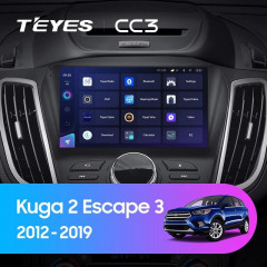 Штатная магнитола Teyes CC3 6/128 Ford Kuga 2 (2012-2019) Тип-B