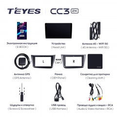 Штатная магнитола Teyes CC3 2K 360 6/128 Seat Altea 5P (2004-2015) Правый руль