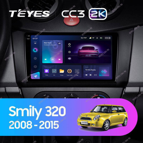 Штатная магнитола Teyes CC3 2K 360 6/128 Lifan Smily 320 (2008-2015)
