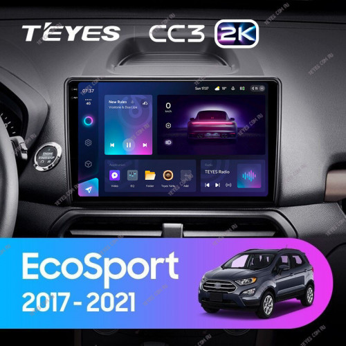 Штатная магнитола Teyes CC3 2K 360 6/128 Ford EcoSport (2017-2021)