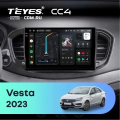 Штатная магнитола Teyes CC4 6/64 LADA Vesta (2023-2026) F2 Тип-A (9")