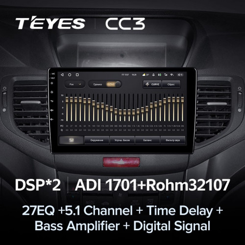 Штатная магнитола Teyes CC3 4/32 Honda Accord 8 (2008-2012)