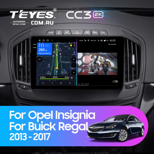 Штатная магнитола Teyes CC3 2K 6/128 Buick Regal (2013-2017) Тип-B