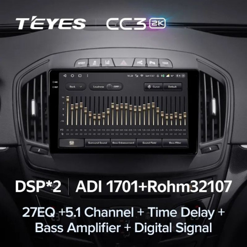 Штатная магнитола Teyes CC3 2K 6/128 Buick Regal (2013-2017) Тип-B