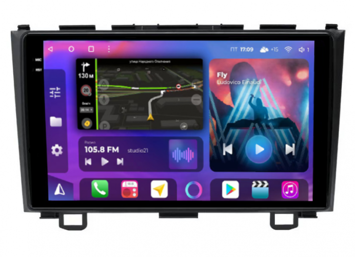 Штатная магнитола FarCar XXL009M Honda CR-V 2006-2012