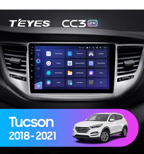 Штатная магнитола Teyes CC3 2K 4/64 Hyundai Tucson (2018-2021)