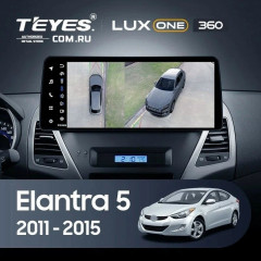Штатная магнитола Teyes LUX ONE 360 6/128 Hyundai Elantra 5 JK GD MD UD (2011-2015)