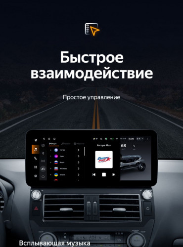 Штатная магнитола Teyes LUX ONE 4/32 Toyota Land Cruiser Prado 150 (2013-2017) F1