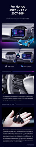 Штатная магнитола Teyes CC3 6/128 Honda Jazz 2 GG (2007-2014) Правый руль
