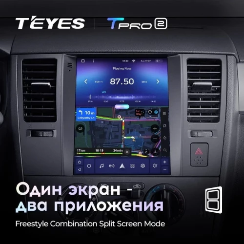 Штатная магнитола Tesla style Teyes TPRO 2 6/128 Nissan Tiida C11 (2004-2013)