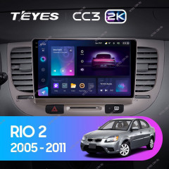 Штатная магнитола Teyes CC3 2K 4/64 Kia Rio 2 (2005-2011) F1