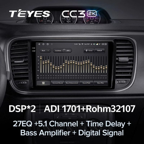 Штатная магнитола Teyes CC3 2K 4/64 Volkswagen Beetle A5 (2011-2019)
