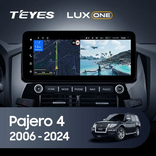 Штатная магнитола Teyes LUX ONE 4/32 Mitsubishi Pajero 4 V80 V90 (2006-2024) Тип-B