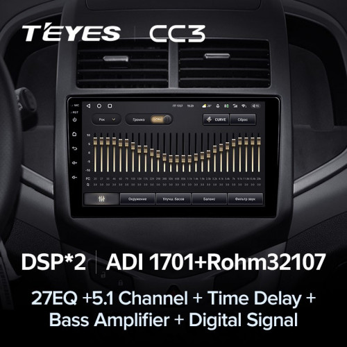 Штатная магнитола Teyes CC3 4/64 Chevrolet Aveo 2 (2011-2015)