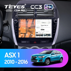 Штатная магнитола Teyes CC3 2K 4/64 Mitsubishi ASX 1 (2010-2016) Тип-A (9")
