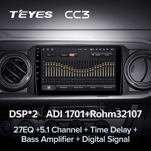 Штатная магнитола Teyes CC3 4/32 Toyota Tacoma N300 (2015-2021) F1