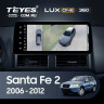 Штатная магнитола Teyes LUX ONE 360 6/128 Hyundai Santa Fe 2 (2006-2012)