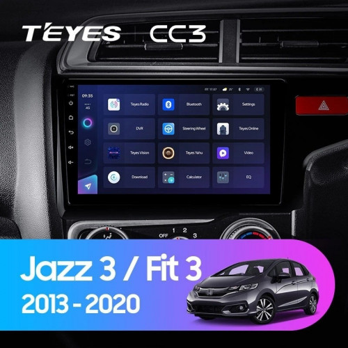 Штатная магнитола Teyes CC3 4/64 Honda Jazz 3 (2015-2020) Тип-А Правый руль