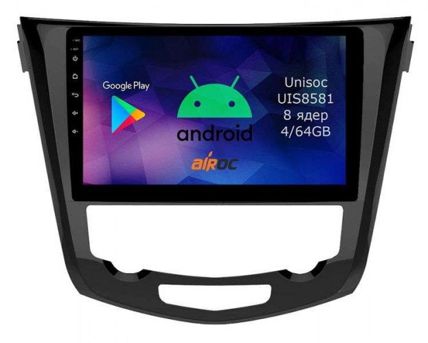 Штатная магнитола Airoc RM-1212-NV14 Nissan Qashqai 2014+