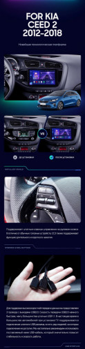 Штатная магнитола Teyes CC3 2K 6/128 Kia Ceed 2 JD (2012-2018)