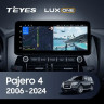 Штатная магнитола Teyes LUX ONE 4/32 Mitsubishi Pajero 4 V80 V90 (2006-2024) Тип-C