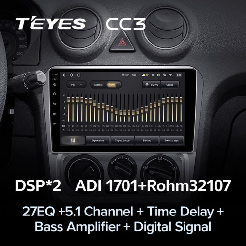 Штатная магнитола Teyes CC3 6/128 Geely CK (2008-2016)