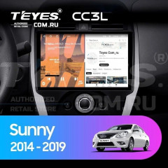 Штатная магнитола Teyes CC3L 4/64 Nissan Sunny (2014-2019) F1